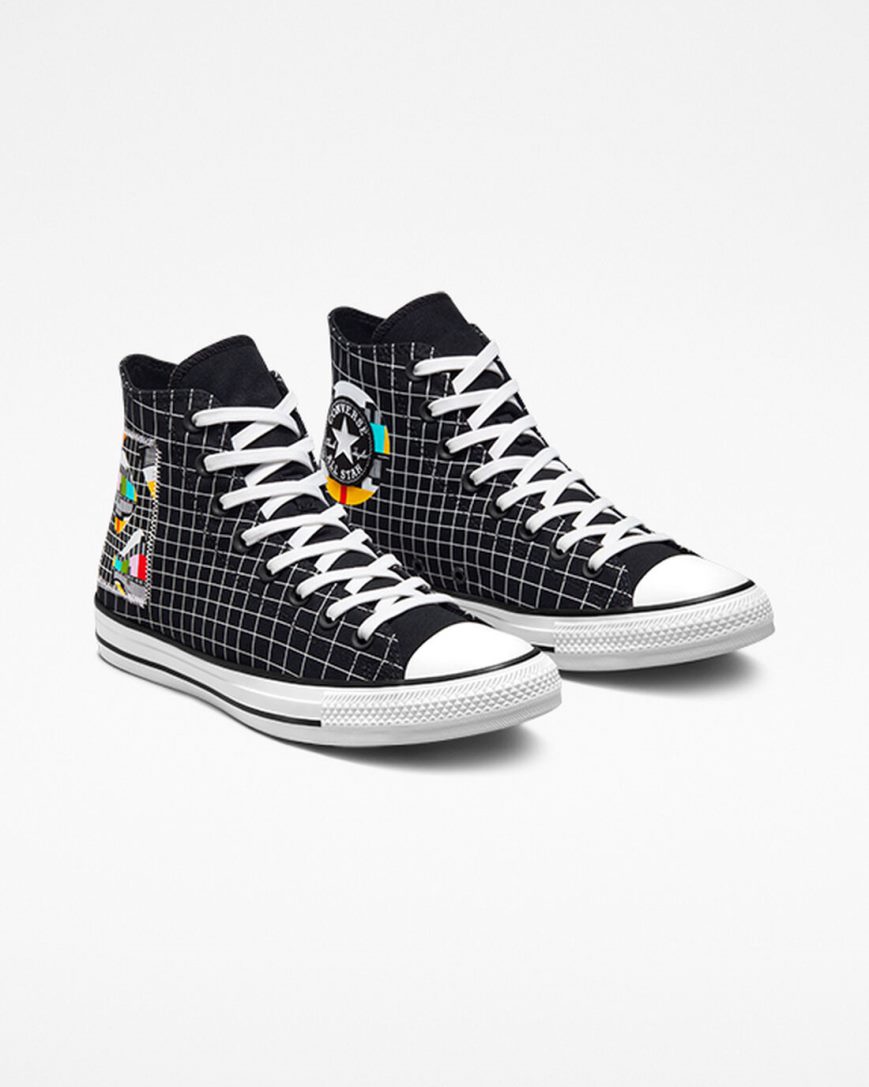 Dámské Boty Vysoké Converse Chuck Taylor All Star Color Grid Bílé Viacfarebný Hnědé | CZ FWOA50